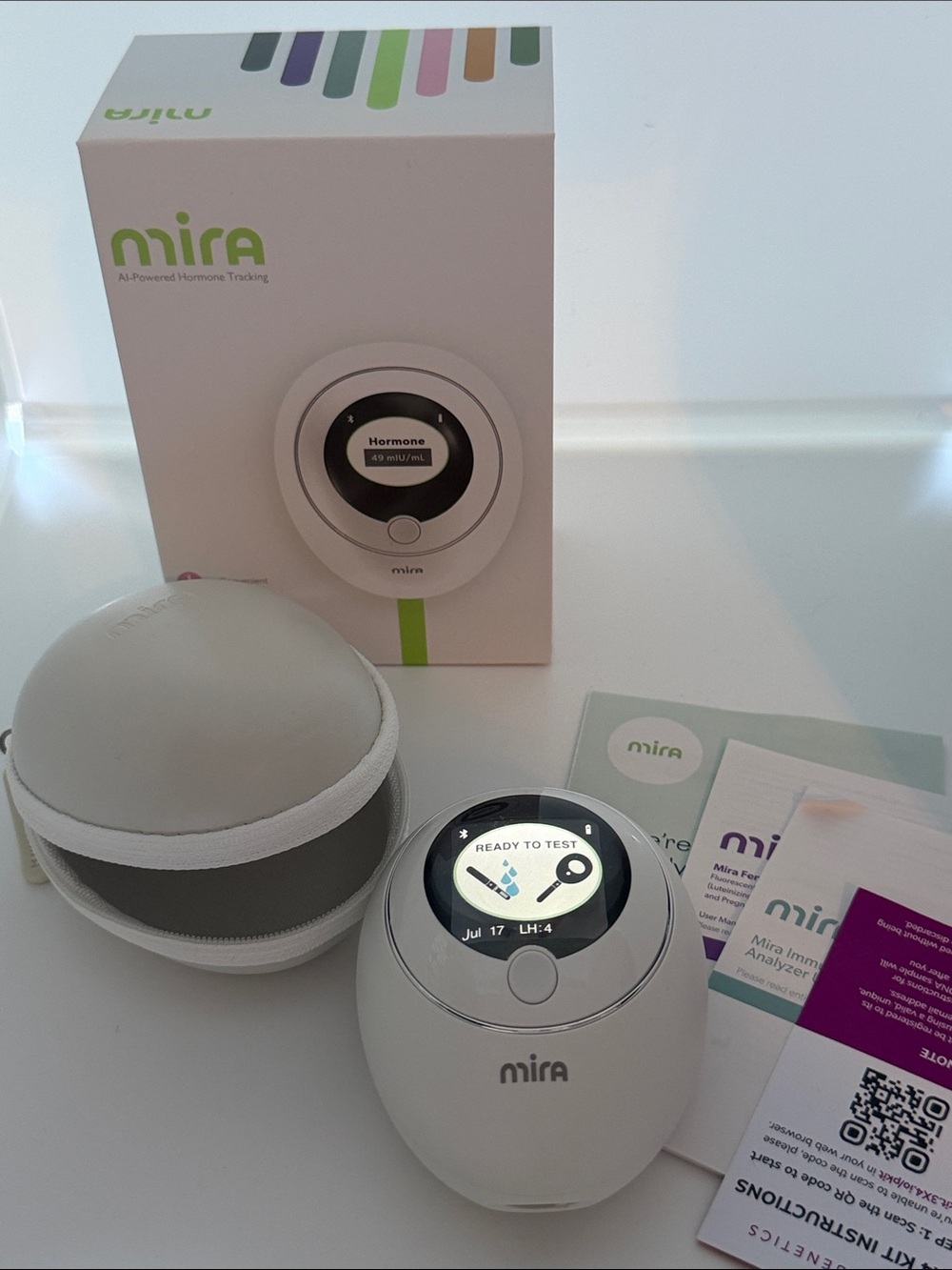 Mira Fertility Hormone Tracker Device in White